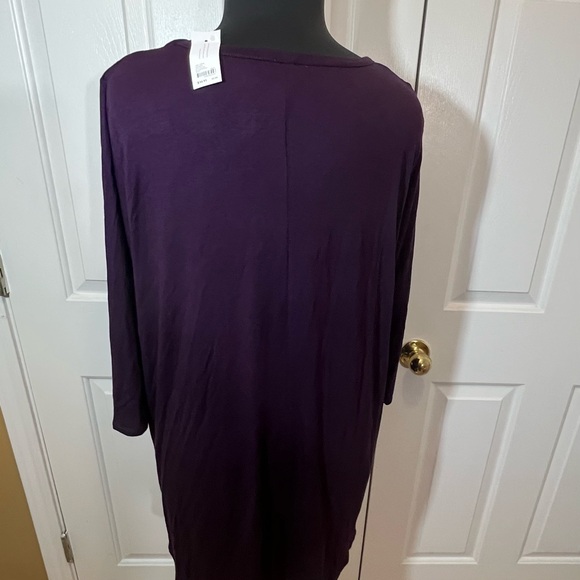 Purple Graphic Tee with Gold Print - Picture 4 of 5